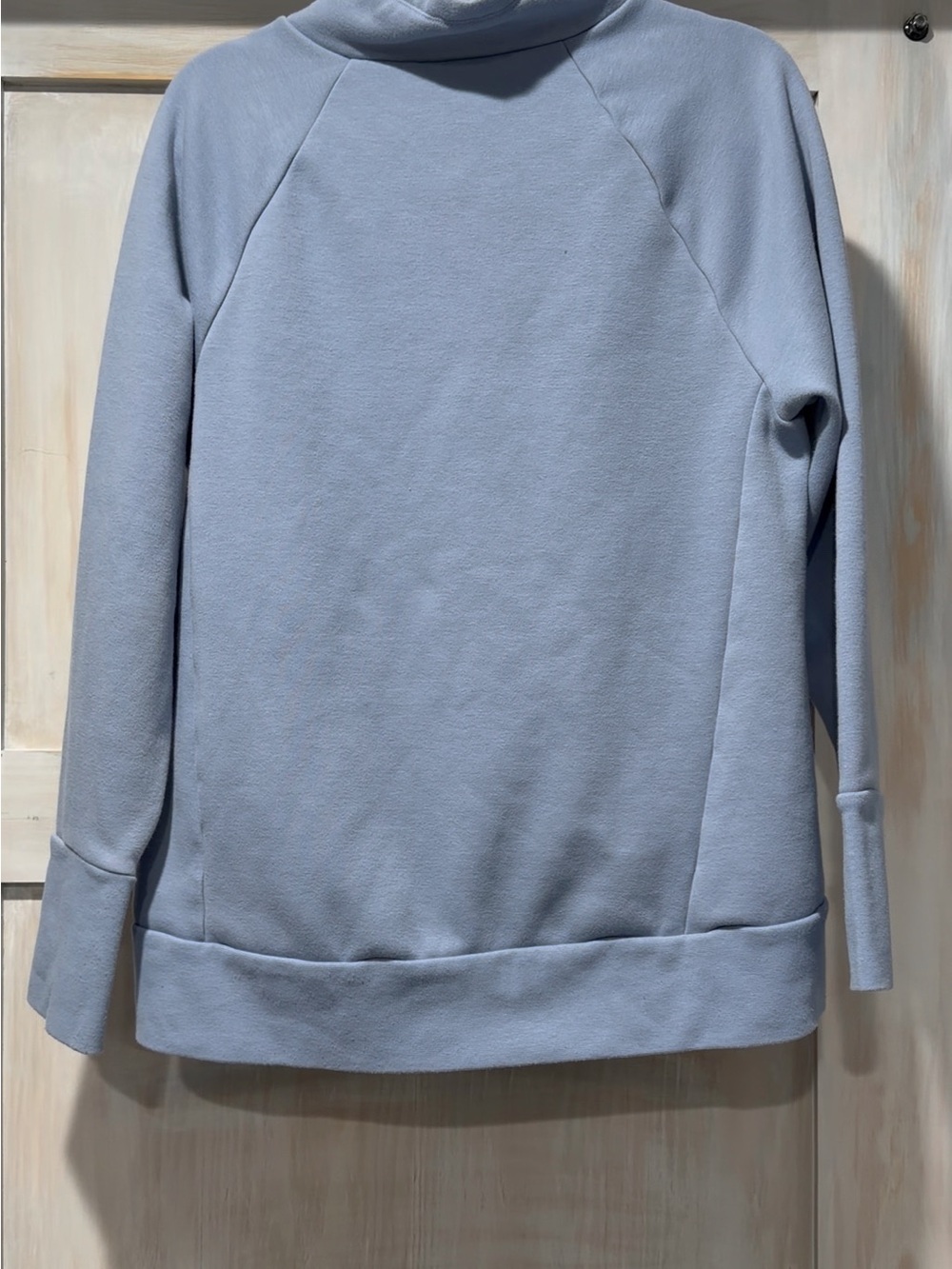 Fabletics Light Blue Mock Neck Pullover Sweatshirt - Picture 2 of 5